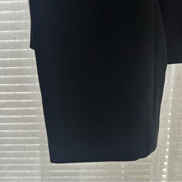 MK XL Black Gold Tone Buttons Collared Crop Professional Blazer Suit Jacket - Picture 6 of 12